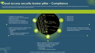 Cloud Access Security Broker Pillar Compliance Ppt Layouts Graphic Images