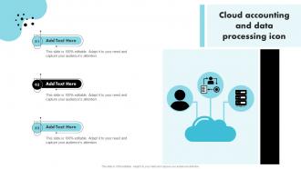 Cloud Accounting And Data Processing Icon