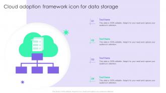 Cloud Adoption Framework Icon For Data Storage