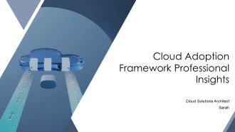 Cloud Adoption Framework Professional Insights PPT Template AT