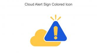 Cloud Alert Sign Colored Icon In Powerpoint Pptx Png And Editable Eps Format