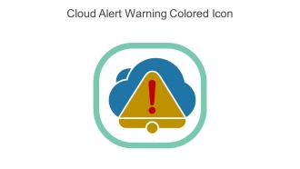 Cloud Alert Warning Colored Icon In Powerpoint Pptx Png And Editable Eps Format