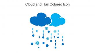 Cloud And Hail Colored Icon In Powerpoint Pptx Png And Editable Eps Format
