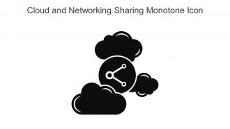 Cloud And Networking Sharing Monotone Icon In Powerpoint Pptx Png And Editable Eps Format