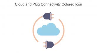 Cloud And Plug Connectivity Colored Icon In Powerpoint Pptx Png And Editable Eps Format