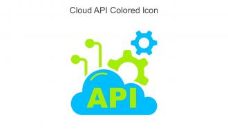 Cloud API Colored Icon In Powerpoint Pptx Png And Editable Eps Format