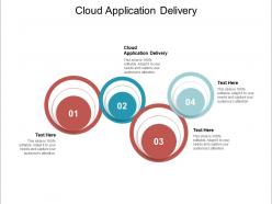 Cloud application delivery ppt powerpoint presentation inspiration introduction cpb