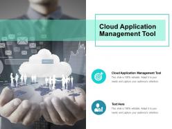 Cloud application management tool ppt powerpoint presentation infographic cpb