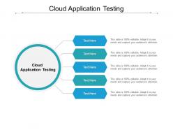 Cloud application testing ppt powerpoint presentation file styles cpb