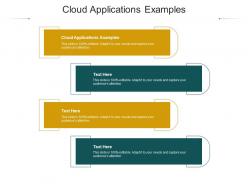 Cloud applications examples ppt powerpoint presentation inspiration design inspiration cpb