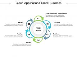 Cloud applications small business ppt powerpoint presentation outline format ideas cpb