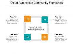 Cloud automation community framework ppt powerpoint presentation professional slides cpb