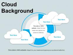 Cloud background ppt infographics