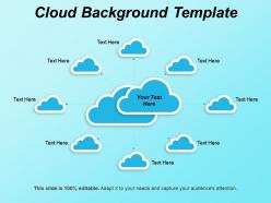 Cloud background template ppt sample