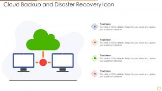 Cloud Backup And Disaster Recovery Icon