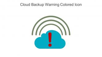 Cloud Backup Warning Colored Icon In Powerpoint Pptx Png And Editable Eps Format