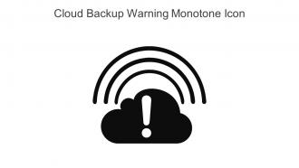 Cloud Backup Warning Monotone Icon In Powerpoint Pptx Png And Editable Eps Format