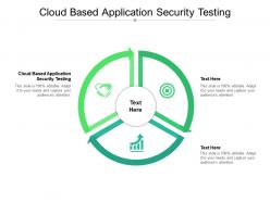 Cloud based application security testing ppt presentation show background cpb