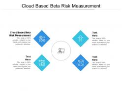Cloud based beta risk measurement ppt powerpoint presentation infographics format cpb