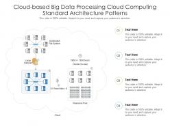 Cloud based big data processing cloud computing standard architecture patterns ppt slide