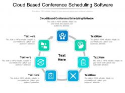 Cloud based conference scheduling software ppt powerpoint presentation professional master slide cpb