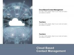 Cloud based contact management ppt powerpoint presentation ideas grid cpb