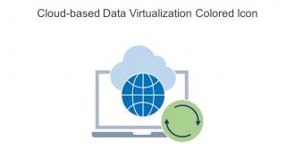 Cloud Based Data Virtualization Colored Icon In Powerpoint Pptx Png And Editable Eps Format