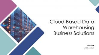 Cloud Based Data Warehousing Business Solutions PPT Slides ST AI