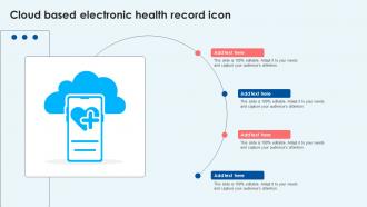 Cloud Based Electronic Health Record Icon