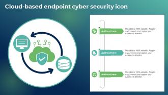 Cloud Based Endpoint Cyber Security Icon