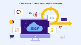 Cloud Based ERP Real Time Analytics Illustration