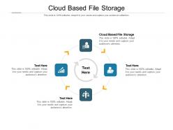 Cloud based file storage ppt powerpoint presentation model clipart cpb