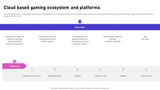 Cloud Based Gaming Ecosystem And Platforms Video Game Emerging Trends