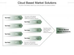 Cloud based market solutions ppt powerpoint presentation gallery format cpb