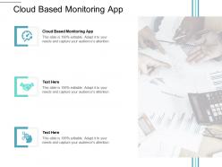 Cloud based monitoring app ppt powerpoint presentation slides format ideas cpb