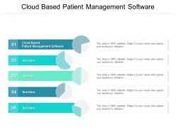 Cloud based patient management software ppt powerpoint presentation file inspiration cpb