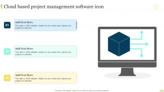 Cloud Based Project Management Software Icon