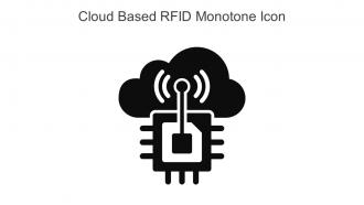 Cloud Based RFID Monotone Icon In Powerpoint Pptx Png And Editable Eps Format