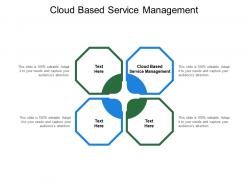 Cloud based service management ppt powerpoint presentation styles portfolio cpb