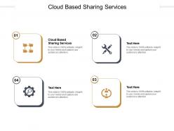 Cloud based sharing services ppt powerpoint presentation icon format cpb