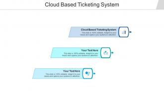 Cloud based ticketing system ppt powerpoint presentation gallery master slide cpb