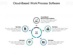 Cloud based work process software ppt powerpoint presentation portfolio maker cpb