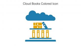 Cloud Books Colored Icon In Powerpoint Pptx Png And Editable Eps Format