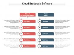Cloud brokerage software ppt powerpoint presentation professional design inspiration cpb