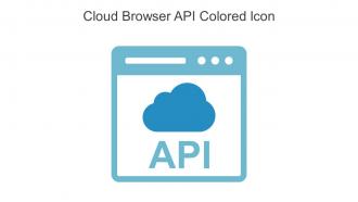 Cloud Browser API Colored Icon In Powerpoint Pptx Png And Editable Eps Format