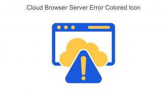 Cloud Browser Server Error Colored Icon In Powerpoint Pptx Png And Editable Eps Format