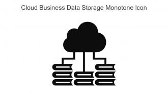 Cloud Business Data Storage Monotone Icon In Powerpoint Pptx Png And Editable Eps Format
