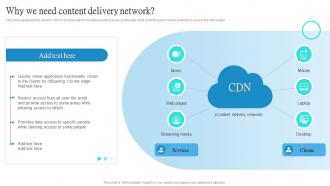 Cloud CDN Why We Need Content Delivery Network Ppt Powerpoint Presentation Icon