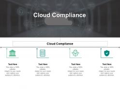 Cloud compliance ppt powerpoint presentation icon elements cpb