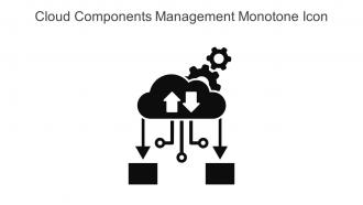 Cloud Components Management Monotone Icon In Powerpoint Pptx Png And Editable Eps Format